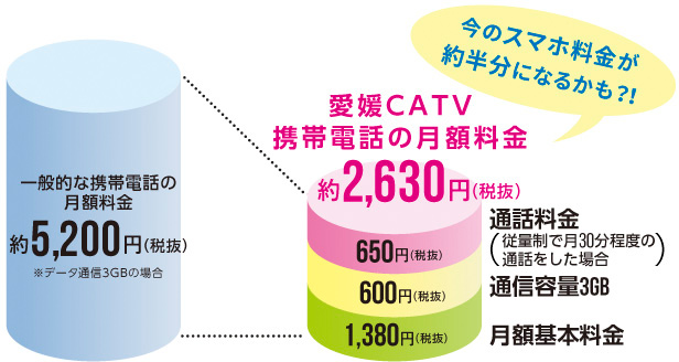 今のスマホ料金が約半分になるかも？！