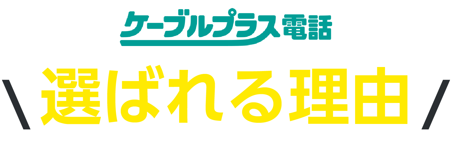 選ばれる理由