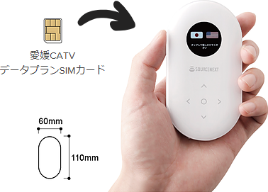 ポケトーク+愛媛CARVデータプランSIMカード